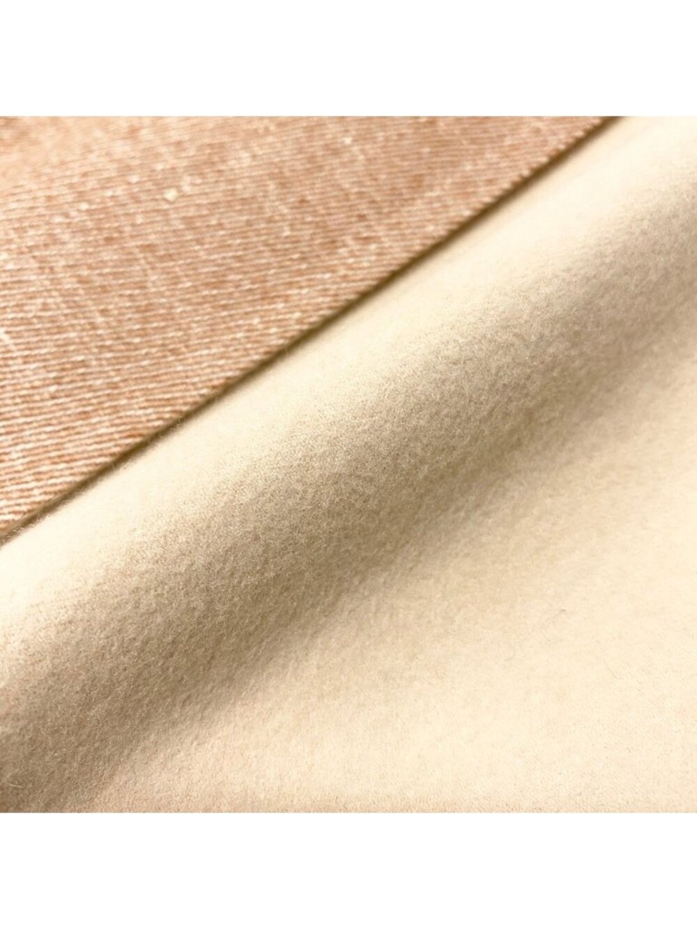 Hermes Double Face Wrap Coat Sleeveless Long Pink Beige Cashmere 38 - Picture 10 of 12